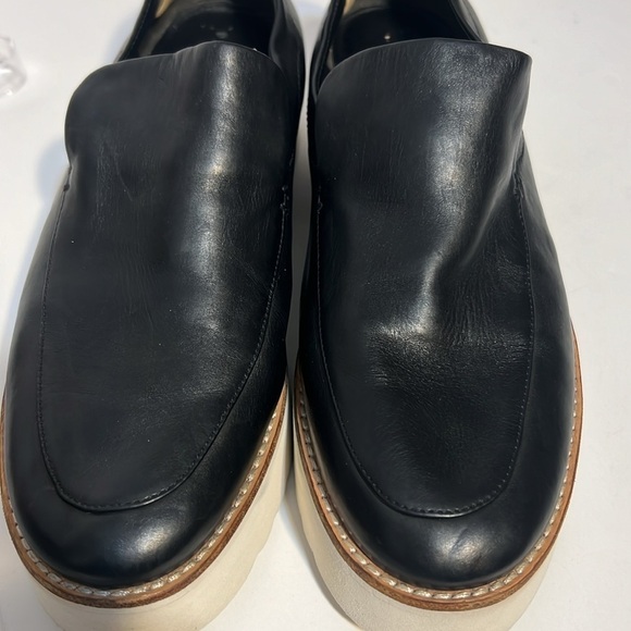 VINCE Zeta Leather Platform Slip-On Loafer Size 9.5 - Picture 14 of 16